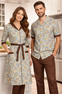 Chaquetas de Chef Profesionales Unisex Vesbhusha, 100% Poliéster, Estampado Digital, Manga Larga, Corte Regular, para Uso en Restaurantes y Bares - Product Image 6