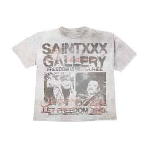 Camisetas de Verano para Hombre, 100% Algodón, Estilo Vintage Desgastado, Manga Corta, Corte Cuadrado, con Estampado Gráfico Personalizado - Product Image 4