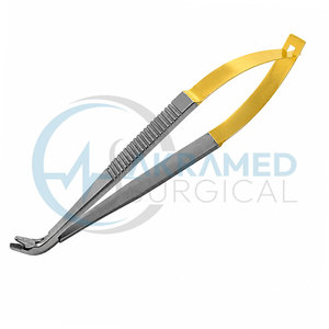 Porte-aiguille TC à 90 degrés, pointes de 5 mm en carbure de tungstène, instrument chirurgical ophtalmique en acier inoxydable, certifié CE, réutilisable - Product Image 1