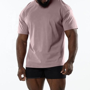 Nouveaux T-shirts de mode ODM avec logo personnalisé, style streetwear, grammage lourd, hip-hop, vintage, délavé, coupe oversize, unisexe, col montant, infroissable - Product Image 3
