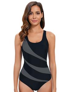 Maillot de bain une pièce push-up pour femme, dernière tendance, respirant, imprimé par sublimation, personnalisable à l'avant, rembourrage amovible, coupe-vent - Product Image 2