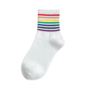 Chaussettes arc-en-ciel sept couleurs pour hommes et femmes, style tendance, haute qualité, produit très populaire - Product Image 3