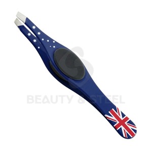 Pince à épiler de précision en acier inoxydable avec motif drapeau allemand et coussinets antidérapants pour une épilation sans effort - Product Image 5