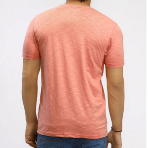 Camiseta de Tela Lavada al Ácido para Hombre, Transpirable y Elegante, 100% Algodón Orgánico, Hecha en Pakistán, Camiseta al por Mayor - Product Image 6