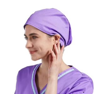 Meilleures ventes : Bonnets chirurgicaux unisexe en coton blanc uni, élastiques réglables, avec logo personnalisé, pour médecins, infirmières, dentistes, hôpitaux - Product Image 5