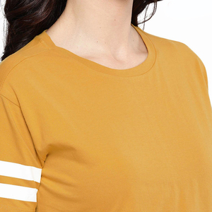 Camisetas Cortas de Algodón para Mujer de Primera Calidad, Transpirables, de Verano, de Manga Corta, Estilo Urbano, con Logotipo Personalizado - Product Image 4