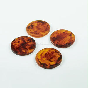 Posavasos de piedra pizarra negra en forma de corazón para grabar, juego de posavasos redondos de resina de piedra azul en blanco a granel de Fashion Craft India - Product Image 5