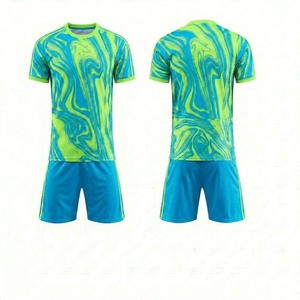 Venta al por Mayor de Camisetas de Fútbol para Adultos de Secado Rápido, 100% Poliéster, Estampadas por Transferencia de Calor, para Entrenamiento - Product Image 1