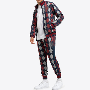 Prix de gros, tissu doux, logo personnalisé, survêtement pour homme, sublimation, impression numérique, coupe ajustée, service OEM, survêtement pour homme en sublimation - Product Image 6