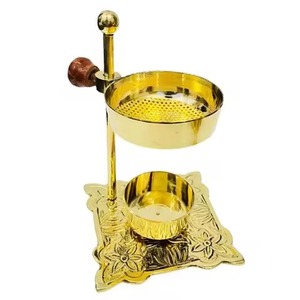 Bronze Incense <b>Burner</b> With Star Cutouts Traditional Dhoop Dani <b>For</b> Religious Use Home Decor Incense <b>Burner</b> <b>For</b> Church - Product Image 2