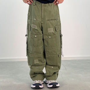 Pantalones cargo personalizados OEM para hombre, pantalones casuales con cintura elástica, pantalones deportivos tipo jogger con bolsillos, Haus Industries - Product Image 2