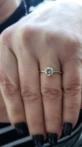 Anillo de Diamante Cultivado en Laboratorio de 1 Quilate en Oro Sólido de 18K |   Anillo de Compromiso y Boda de Lujo con Certificación IGI |   Elegante Joyería Nupcial - Product Image 2