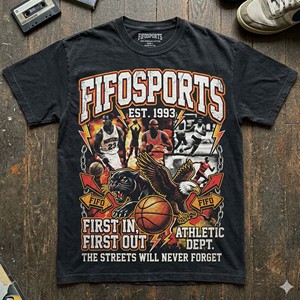 เสื้อยืดโอเวอร์ไซส์ลายกราฟิกผ้าฝ้ายแท้ 100% สไตล์วินเทจยุค 90s สำหรับผู้ชาย เสื้อแร็ปแนวสตรีทแวร์ พิมพ์ลาย ขายส่ง - Product Image 5