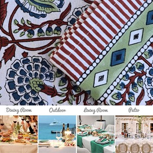 Elegant Handmade Cotton Table Cloth with Lace Border Luxury Style Dining Table Cover for Kitchen Event Decor Low Price Available - Product Image 5