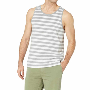 Débardeur de sport pour homme personnalisé, de haute qualité et à prix raisonnable, en polyester/coton, séchage rapide, respirant, service OEM, fabriqué au Pakistan, tricoté - Product Image 4