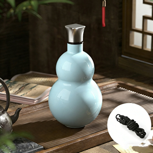 Bouteille d'eau isotherme portable en acier inoxydable 316 de 580 ml en forme de gourde, grande capacité, pour les aventures en plein air - Product Image 3