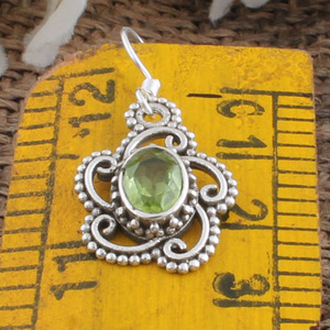 Boucles d'oreilles en péridot vert naturel, pierre de naissance d'août, bijoux fins pour femmes, cadeau d'anniversaire, pierre précieuse certifiée - Product Image 5