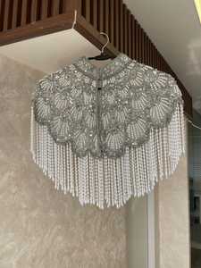 Fabulous Glass <b>Bead</b> Tassel Fringe <b>Trim</b> with Hand-Sewn Seed <b>Beads</b> for Home Textiles Ballroom Dresses (Customizable Color & Size) - Product Image 2