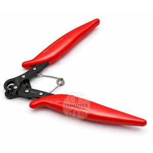 Pince boucleuse Big One Step Looper rouge / Poignée personnalisée en acier inoxydable léger, outil de fabrication de boucles de bijoux, bouclage automatique du fil 1,5 mm - Product Image 2