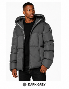 OEM Custom Logo Men's Hooded Puffer Jacket Winter Insulated <b>Bubble</b> <b>Coat</b> Luxury Fashion Outerwear European American Fit Wholesale - Product Image 6