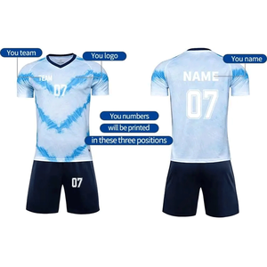 ชุดฟุตบอลแบบกำหนดเอง เสื้อฟุตบอล ชุดฟุตบอลแบบซับลิเมชั่น ชุดฟุตบอลแห้งเร็ว - Product Image 2