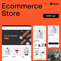 Servicio Completo de Configuración de Sitios Web de Comercio Electrónico con Servicios de Marketing Digital por Correo Electrónico, Entrega en 2-3 Días, Shopify