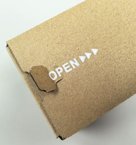 Boîte d'expédition écologique personnalisée avec logo, en carton kraft portable, en papier ondulé - Product Image 5