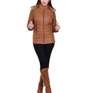 Low MOQ <b>Lightweight</b> <b>Women</b> <b>Puffer</b> <b>Jacket</b> Custom Color Waterproof Breathable Polyester Nylon Casual <b>Puffer</b> <b>Jackets</b> <b>Women</b> - Product Image 1