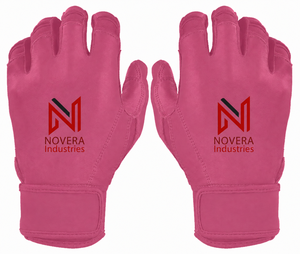 Gants de frappeur en cuir pour enfants NOVERA INDUSTRIES NI-BBG-05, fermeture auto-agrippante, légers, séchage rapide, respirants, personnalisables - Product Image 1