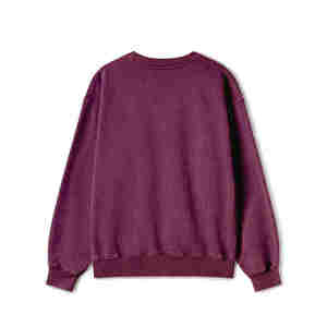 เสื้อสเวตเชิ้ตคอกลมโอเวอร์ไซส์ผ้าฝ้ายหนาน้ำหนักมาก 100% สำหรับฤดูหนาว 400GSM OEM สตรีทแวร์แบบยูนิเซ็กส์ - Product Image 2