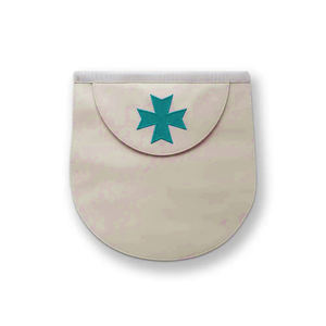 Tablier de Maître Maçon Personnalisé avec Nom, Style Antique, Tablier Maçonnique Brodé Bleu et Argent, Tablier de Loge - Product Image 4