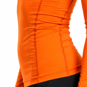 T-shirt de sport à manches longues pour femme, compression, séchage rapide, tissu extensible, sur mesure, pour le fitness. - Product Image 6
