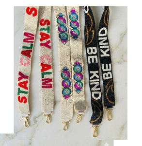 Correa de bolso con cuentas personalizada correa de bolso de lentejuelas ligera y duradera con forro de algodón suave último diseño - Product Image 1