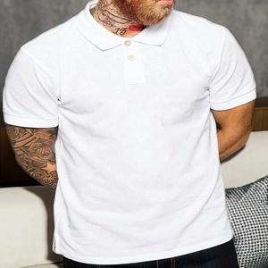 Polos de piqué de algodón orgánico, Polo sostenible de manga corta para hombre, ropa informal de Piqué, ropa personalizada para hombre - Product Image 1