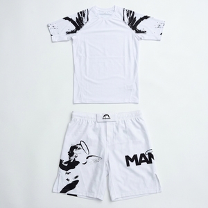 Kit de Artes Marciales Mixtas Manoo, Estampado por Sublimación Azul, Ropa Deportiva Ajustada de Secado Rápido para Hombre, Talla Adulto - Product Image 4