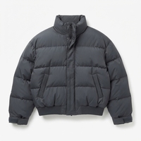 Veste d'hiver décontractée pour homme, personnalisée, respirante, avec doublure thermique réfléchissante, coupe-vent, rembourrée, coupe ample, style bulle, fine