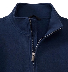 Custom Navy Blue Quarter Zip <b>Sweatshirt</b> Heavyweight Fleece Half Zip Pullover Blank <b>Plain</b> Oversized Men Quarter-Zip <b>Sweatshirts</b> - Product Image 4