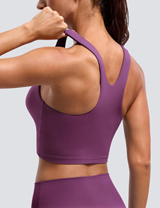 Camiseta Deportiva sin Mangas para Mujer, para Gimnasio, Fitness, Yoga, con Estampado de Logotipo Personalizado, de Secado Rápido, Camiseta Corta - Product Image 4