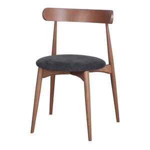 Silla de Comedor Minimalista de Madera de Teca, Asiento de Madera Maciza para Cocina, Comedor, Cafetería, Restaurante, Muebles al por Mayor para Exportación - Product Image 5