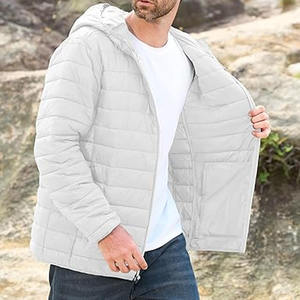 Vestes matelassées d'hiver personnalisées avec logo pour hommes, col montant, impression personnalisée OEM, pour l'extérieur - Product Image 3