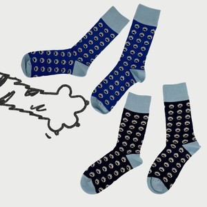 Calcetines informales de alta calidad de OEM transpirable Jacquard estampado con diseño de animal divertido feliz algodón colorido para hombres y mujeres - Product Image 1