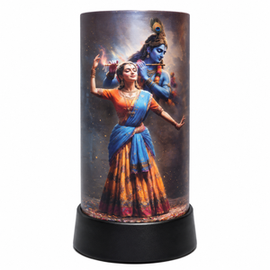 Radha Krishna LED Table <b>Lamp</b> Divine Spiritual Night Light Decorative Home Temple Bedroom <b>USB</b> Powered Acrylic Gift 9.5 Inch <b>Lamp</b> - Product Image 1