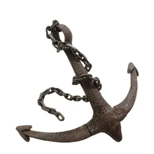 Estilo Vintage rústico acabado decoración de pared última escultura de ancla para decoración del hogar ancla de Metal en precio al por mayor mo bajo - Product Image 1