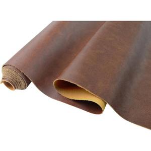 Lámina de Cuero Genuino Color Marrón Sólido, OEM ODM, Cuero Puro de Vaca y Búfalo con Grano, para Uso en Muebles y Artesanías Naturales - Product Image 2