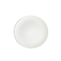 Assiettes à dîner et à salade en plastique réutilisables, incassables, écologiques, classiques, rondes, avec motif personnalisé bleu et blanc