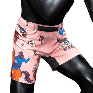 Pantalones Cortos de MMA Sublimados de Alta Calidad OEM para Entrenamiento de Artes Marciales Unisex - Product Image 3