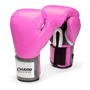 Guantes de Boxeo Profesionales de Cuero con Cierre de Velcro Personalizado de Alta Calidad - Product Image 1