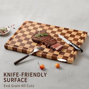 Tabla de Preparación de Madera Gourmet para Chefs Caseros con Diseño Elegante y Superficie de Corte Resistente al Mejor Precio - Product Image 5