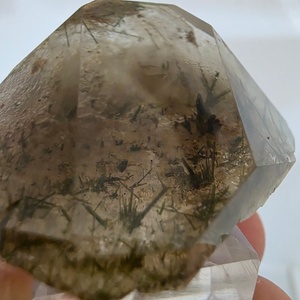 Glow Gemstone <b>Green</b> Garden Quartz Crystal Specimen Irregular Shape with Rutile Quartz and Inclusion - Product Image 1