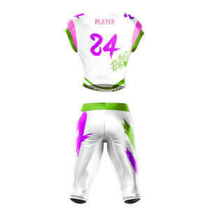 Uniforme de Fútbol Americano Personalizado para Adultos, Talla Grande, Jersey Sublimado de Manga Corta y Pantalones, Paquete Profesional para Equipos - Product Image 4